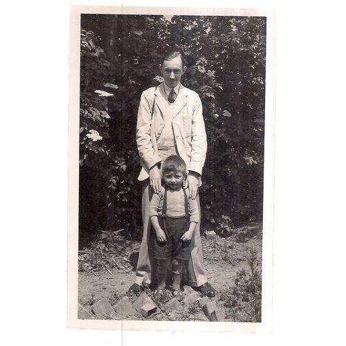 GEORGE FOGG and RONNIE. June 1937 PHOTOGRAPH .unused vintage postcard