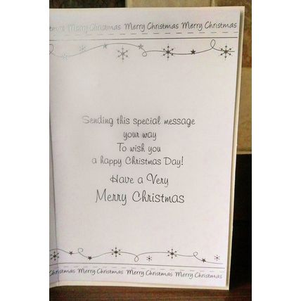 Christmas Cards - Dad - Glitter Card - 002