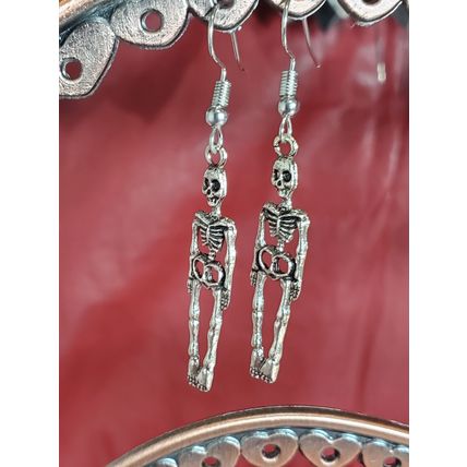 Silver Skelaton Earrings