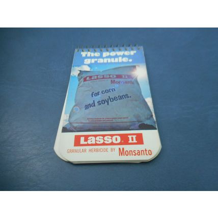 Vintage Lasso Monsanto pocket note pad book Advertising Farm Ag Chemical Herbic