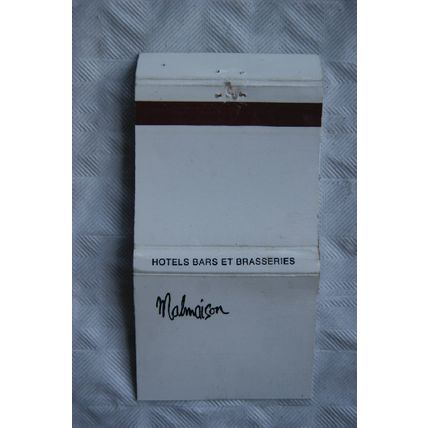 Matchbook Cover Malmaison Hotels, Bars et Brasseries