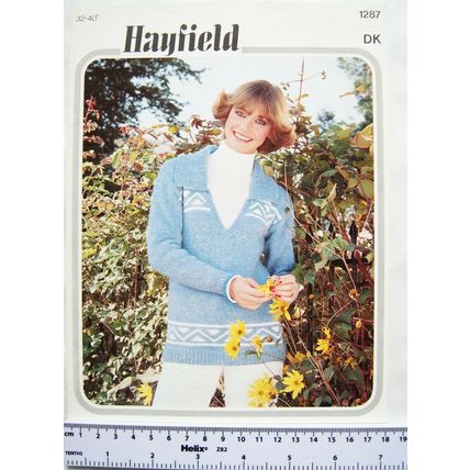 Vintage: Hayfield 1287 over sweater DK