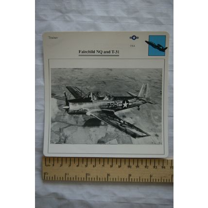 Fairchild NQ & T-31 - USA - Trainer - Collectors Club Card