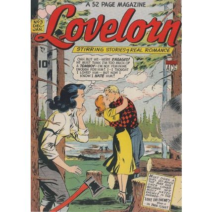 Lovelorn 1950s Romance Comic Book Love Thy Neighbour Postcard