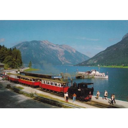 Seespitz Schiffstation Achensee Austria Train Station Postcard