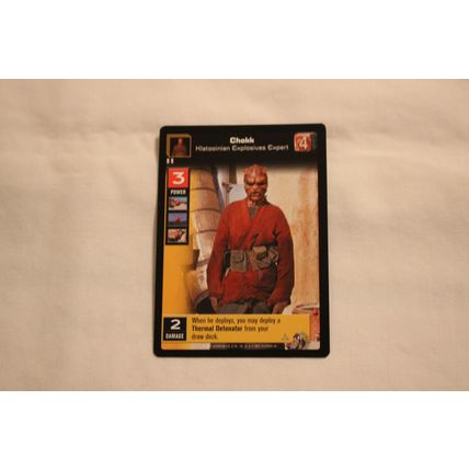 Chokk Klatooinian Exlposives 2001 Star Wars Young Jedi Boonta Eve Podrace NO.47