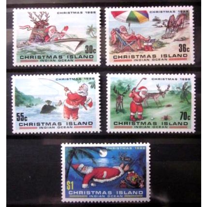CHRISTMAS ISLAND 1986 ~ S.G. 222 - 226, ~ CHRISTMAS. ~ MNH #02914