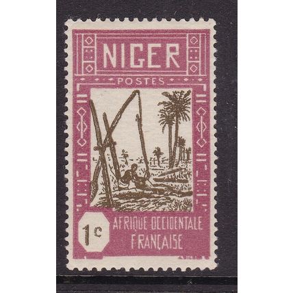 Niger 1926 Wells 1c Mint Hung SG 29 VGC