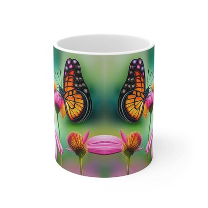 October Tourmaline Birth Month Colors Fairies & Butterflies #4 Mug 11oz AI Decor