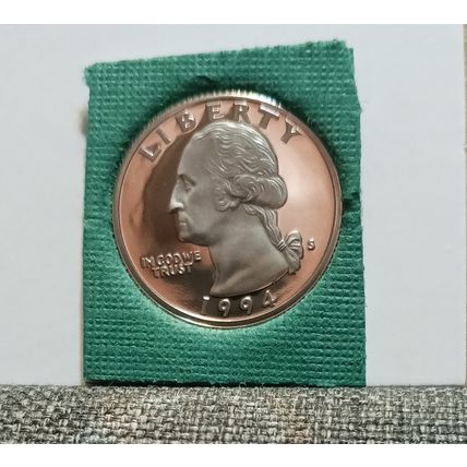1- 1994 S. ( CLAD PROOF/ DCAM ). WASHINGTON QUARTER DOLLAR.