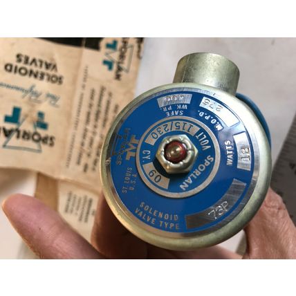 NEW 1/2" FPT SPORLAN 73P SOLENOID VALVE 275 115/230V 400 WK. PR. 12WATTS A-5,SM