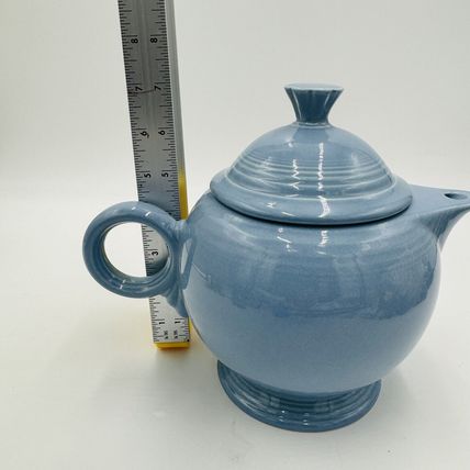 Fiesta Ware Periwinkle Teapot Bue Fiesta Teapot 5 Cup Vintage 7in Retro