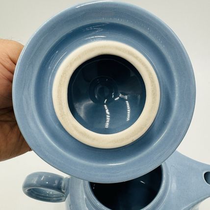 Fiesta Ware Periwinkle Teapot Bue Fiesta Teapot 5 Cup Vintage 7in Retro