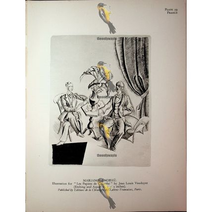 Les Papiers De Cleonthe & L'Homme Au Baton, Book Illustration (Print), 1930