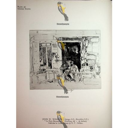 Trinity Spire, New York & Le Petit Brocanteur, Book Illustration (Print), 1930