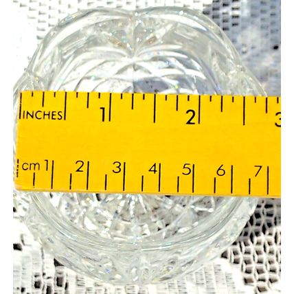 Hampton Hall Lead Crystal Clear 3.5" Votive Candle Holder Romantic Elegant Glass