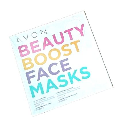 Avon Beauty Boost Face Masks 6 Single-Use Masks & 1 Super Booster Serum Sealed