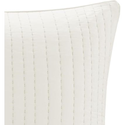 INK+IVY Single 100% Cotton Euro Sham-26" x 26"-200 TC-WHITE-NEW-SEALED-FAST SHIP