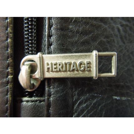 Vintage HERITAGE INDUSTRIES Genuine Leather Business Briefcase Made India