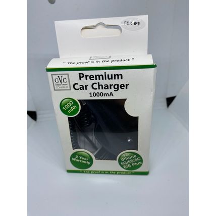 Car charger for iPhone and iPad premium 1000mA New in box Iphone charging