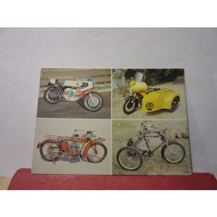 multiview, MOTOR CYCLE GALLERY, BEAULIEU MOTOR MUSEUM unused postcard =