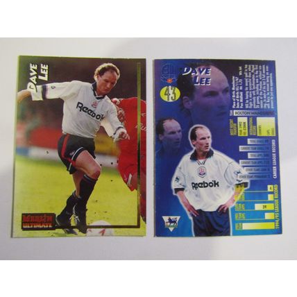 43. Dave Lee - Bolton - Merlin Ultimate P. L 1995/96 Football Card (ef1)