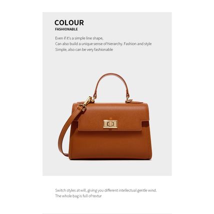 Genuine Leather Women Top Handle Straw Crossbody Bags Brown