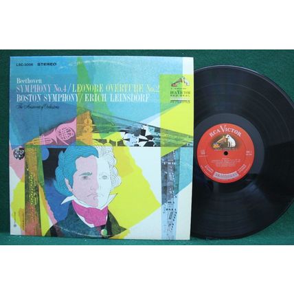 Erich Leinsdorf - Beethoven: Symphony No. 4/Leonore Over. No. 2 - LSC 3006 - EX-