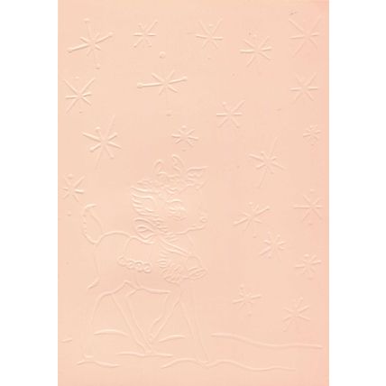 5"x7" Embossed Paper. 10 Sheets. Christmas Reindeer (43). Scrapbooking Crafts