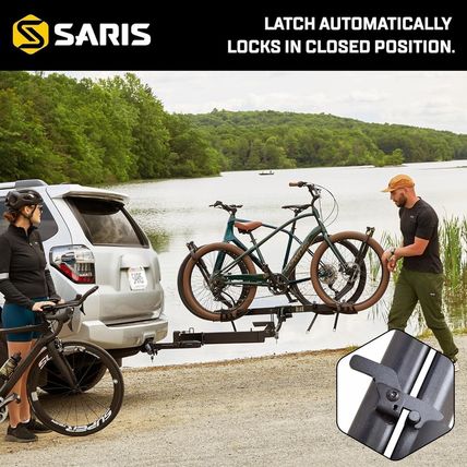 Swing Away Hitch Adapter by Saris | 2" Receiver, 250 Lb Capacity | Easy Access &