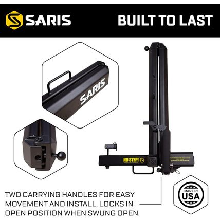 Swing Away Hitch Adapter by Saris | 2" Receiver, 250 Lb Capacity | Easy Access &