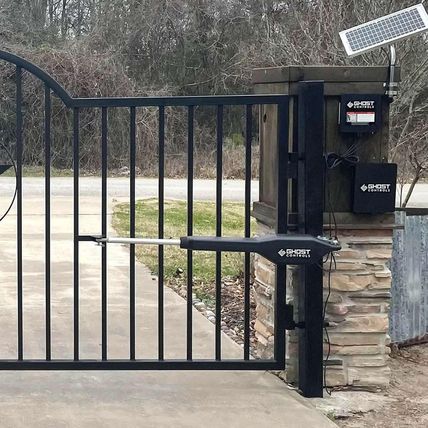 Ghost Controls Heavy-Duty Solar Automatic Gate Opener Kit for Driveway Swing Gat