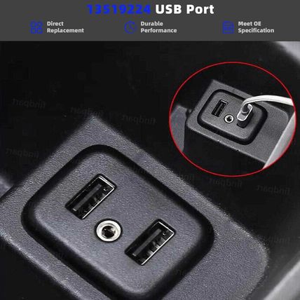 13519224 USB Port AUX Jack Auxiliary Input Adapter Compatible with Chevy Buick G