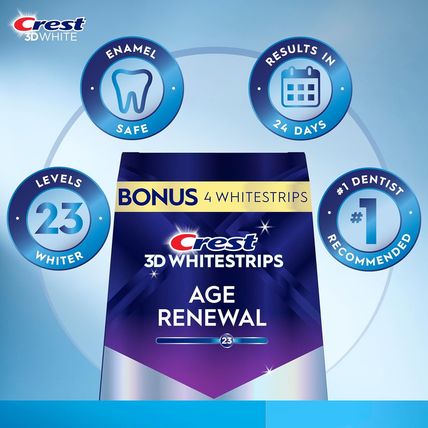Crest 3D Whitestrips Professional Effects Plus, 3D White, Teeth Whitening Strip