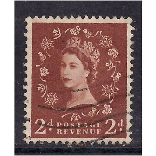 GB 1958 QE2 2d Brown Wilding wmk 179 SG 573.(M546 )