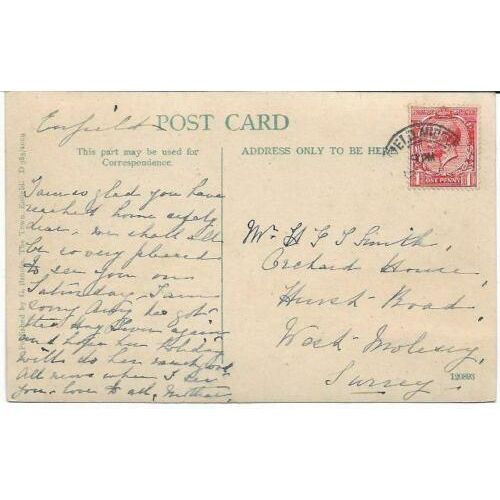 London - Enfield - 'Lovers Walk' (New River Town Park) - postcard c.1920s