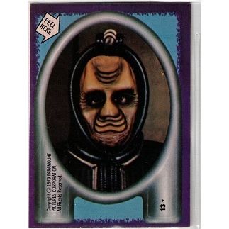 STAR TREK ' THE MOTION PICTURE ' STICKER card # 13 Terror Face (1979)