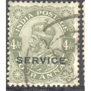 India 1912 - SG O132 - KGV 4a olive (SERVICE) - used 6