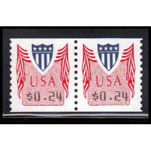 CVP32 24c Shield Very Fine MNH Pair PA4977
