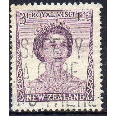 New Zealand 1953 Royal Visit - QEII 3d Used