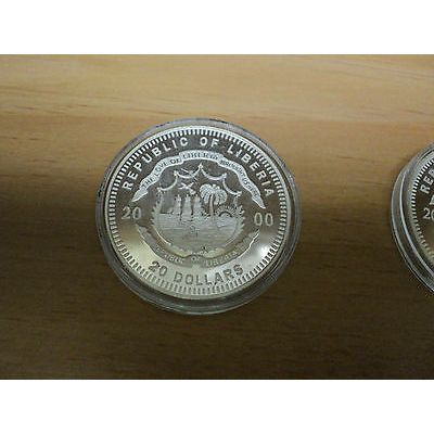 Two American Mint $20 Silver Coins Franklin Roosevelt and George Washington