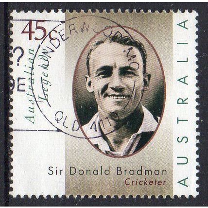 Australia 1997 Australian Legends - Don Bradman - Portrait 45c Used