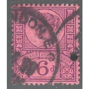 GB 1887 QV 6d purple rose Jubilee SG208