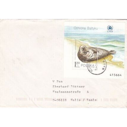 Poland 1998 Nawodna-Saale Germany Cover Typed VGC