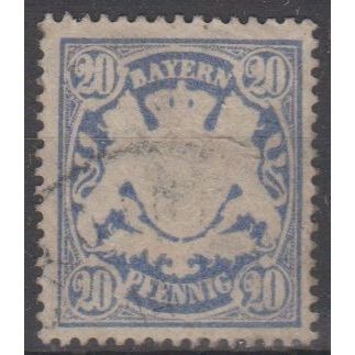 Mi: 57a used 1888 Bavaria Cat € 25