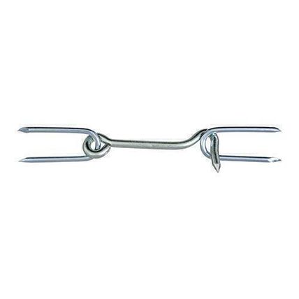 4" Zinc Plated Gate Hook w/Staples