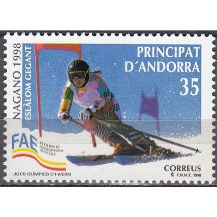 Andorra Español 1998 Michel 256 Neuf ** Cote (2008) 0.75 € Jeux olympiques