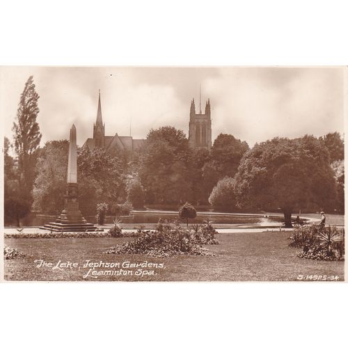The Lake Jephson Garden Leamington Spa Warwickshire Postcard War514
