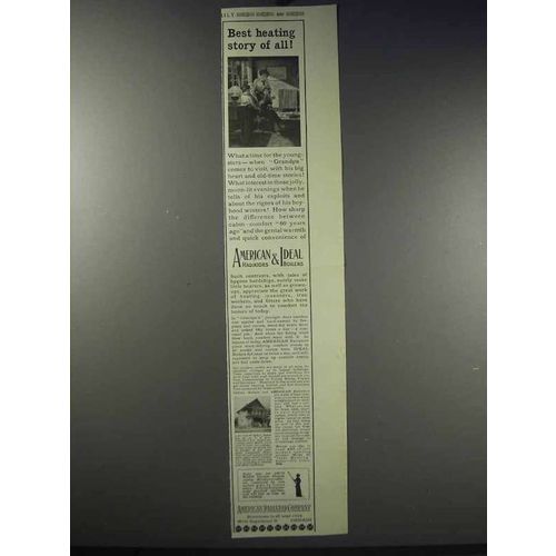 1913 American Radiators & Ideal Boilers Ad - Best Story