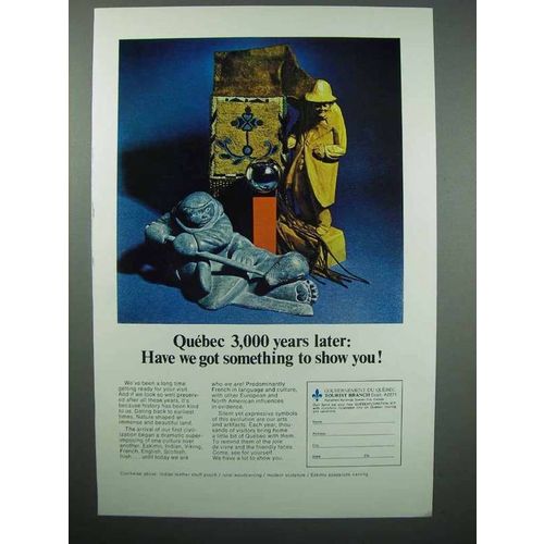 1972 Quebec Canada Tourism Ad - Something to Show